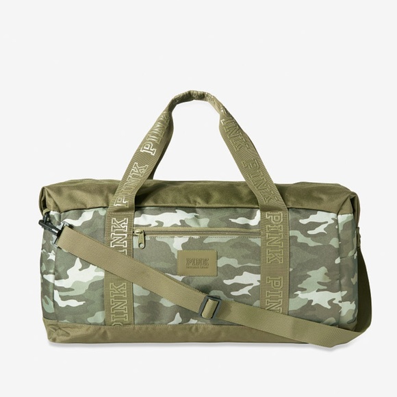 pink camo gym bag
